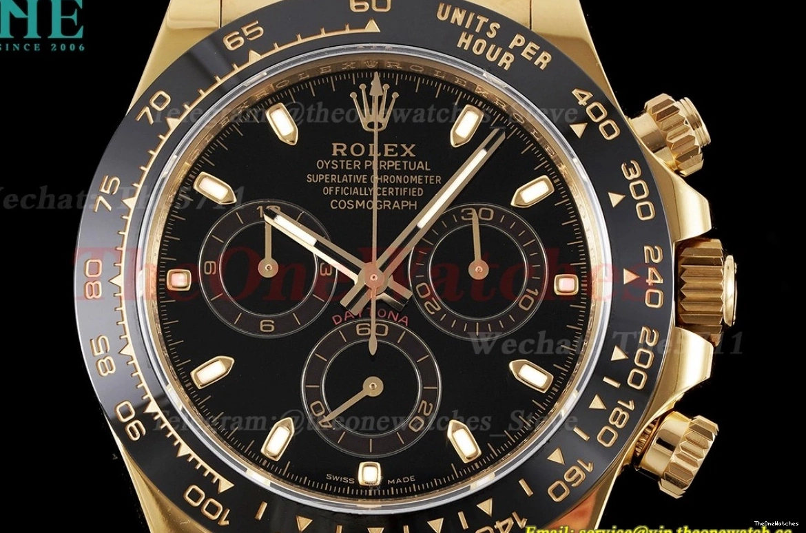 YG KING RU Daytona 116518 Dial 40mm Black SA4130 0323